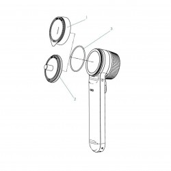 Joint de jonction pour dermatoscope HEINE DELTA 30 (5 pièces)