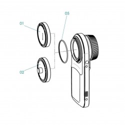 Joint de jonction pour dermatoscope HEINE DELTAone (5 pièces)