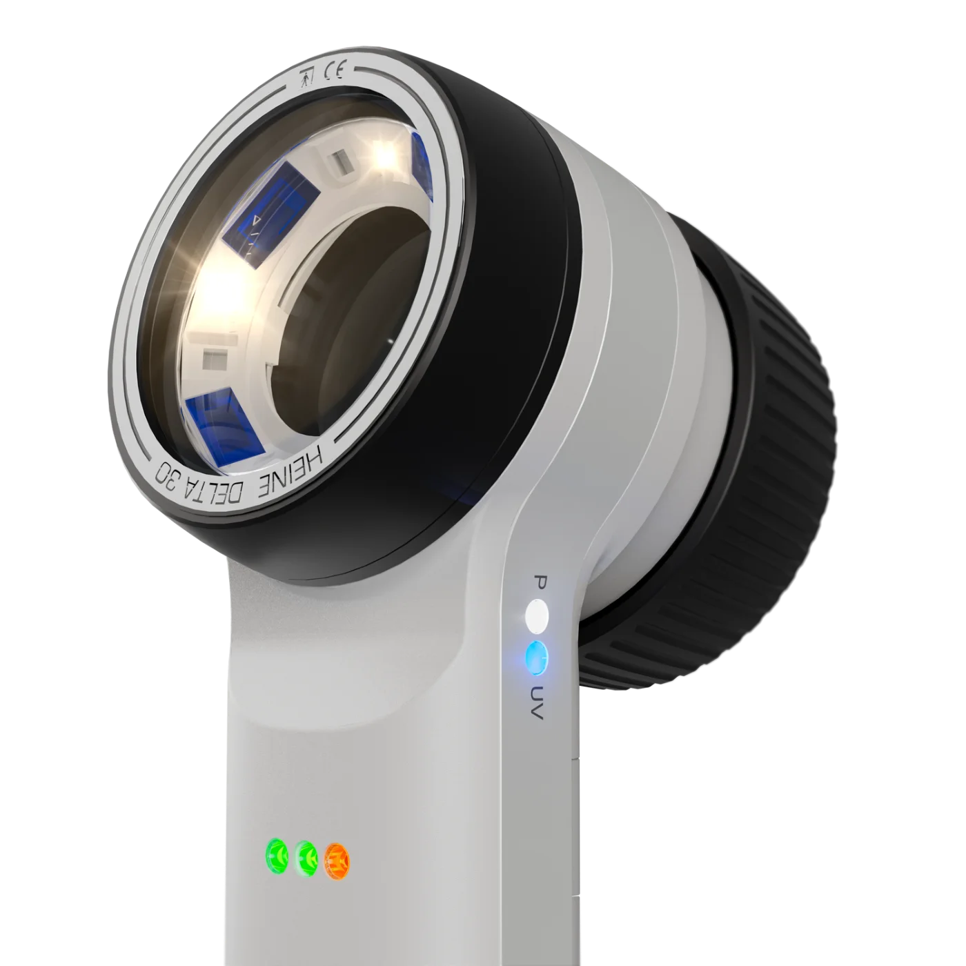 Dermatoscope HEINE DELTA 30 UV équipé de l’embout de contact gradué