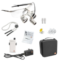 Loupes Heine HR 2,5x sur monture S-Frame et éclairage LoupeLight 2