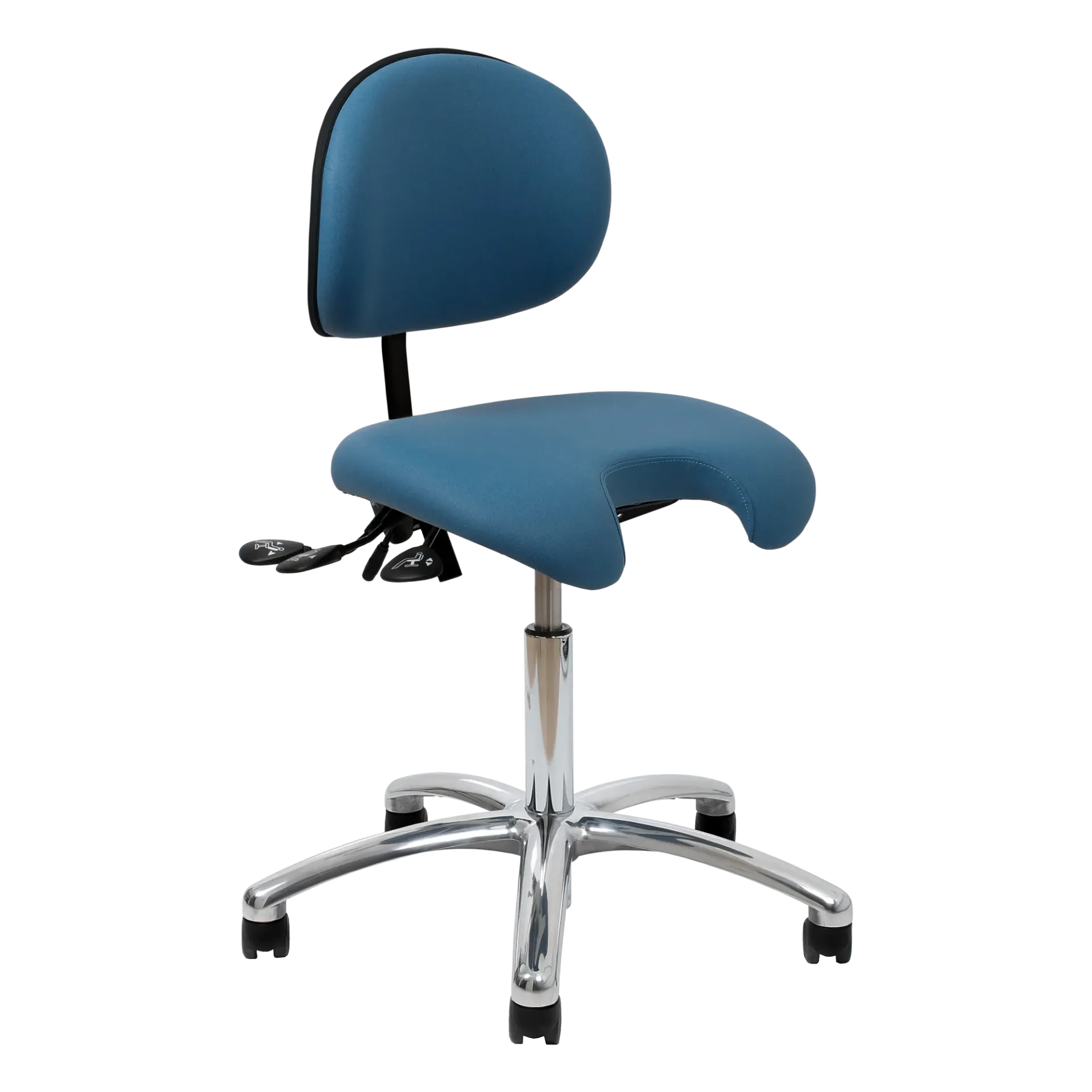 Vela Latin 300 Medical (Illusion 68746, 44-64 cm, Aluminum poli, Ø 64,5 cm, Sans repose-pieds, Roulettes doubles à mouvement freiné / inertiel)